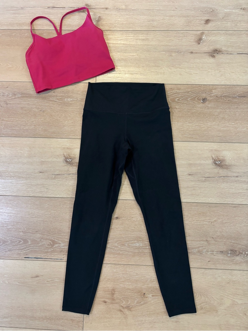 Varley Workout Set Small Black and Pink